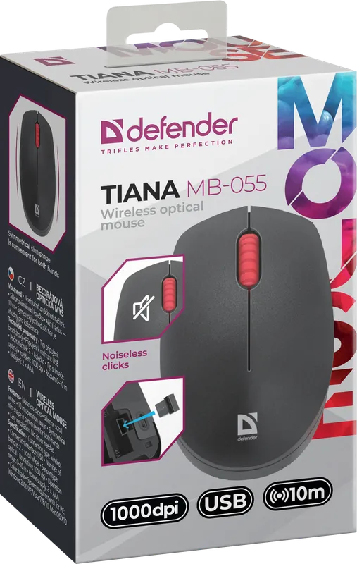 Defender - Bezprzewodowa mysz optyczna Tiana MB-055