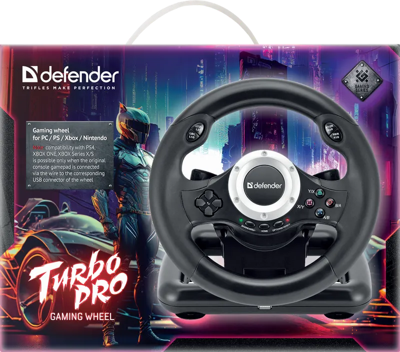 Defender - Kierownica do gier Turbo Pro