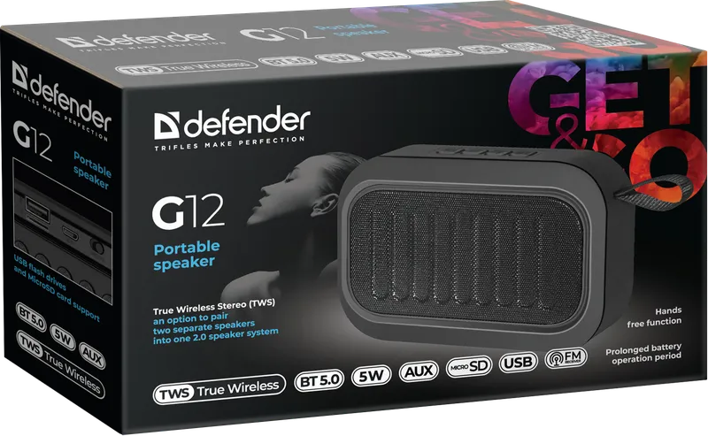 Defender - Przenośny głośnik G12