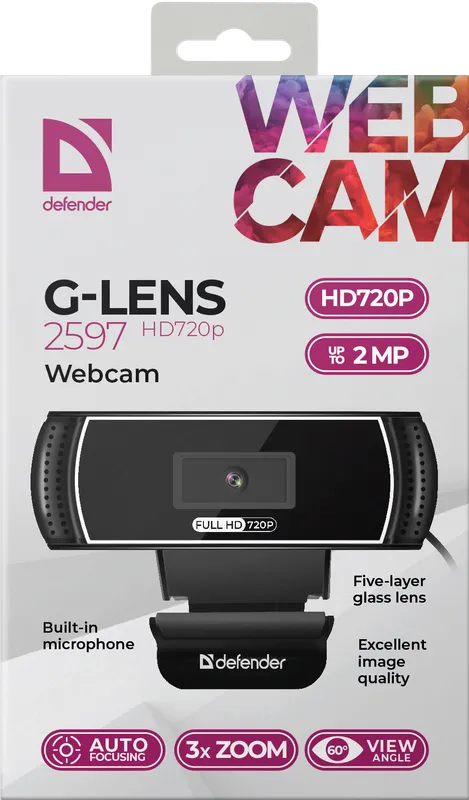 Defender - Kamerka internetowa G-lens 2597 HD720p