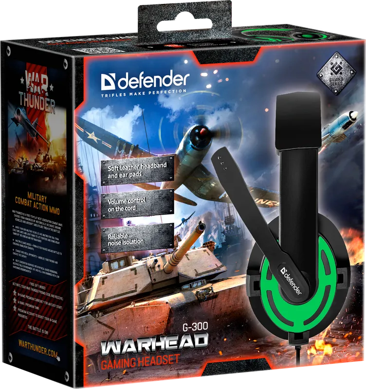 Defender - Zestaw słuchawkowy do gier Warhead G-300