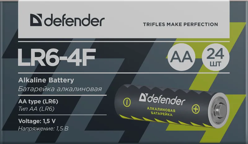 Defender - Bateria alkaliczna LR6-4F