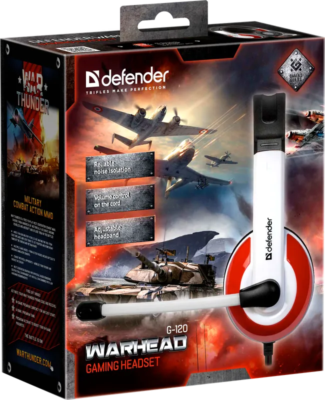 Defender - Zestaw słuchawkowy do gier Warhead G-120