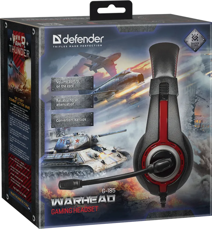 Defender - Zestaw słuchawkowy do gier Warhead G-185
