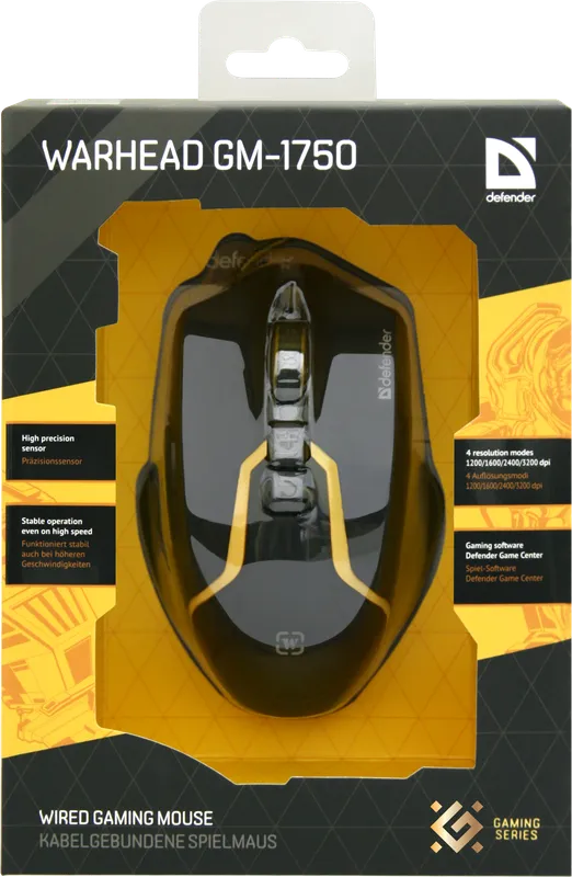 Defender - Przewodowa mysz do gier Warhead GM-1750