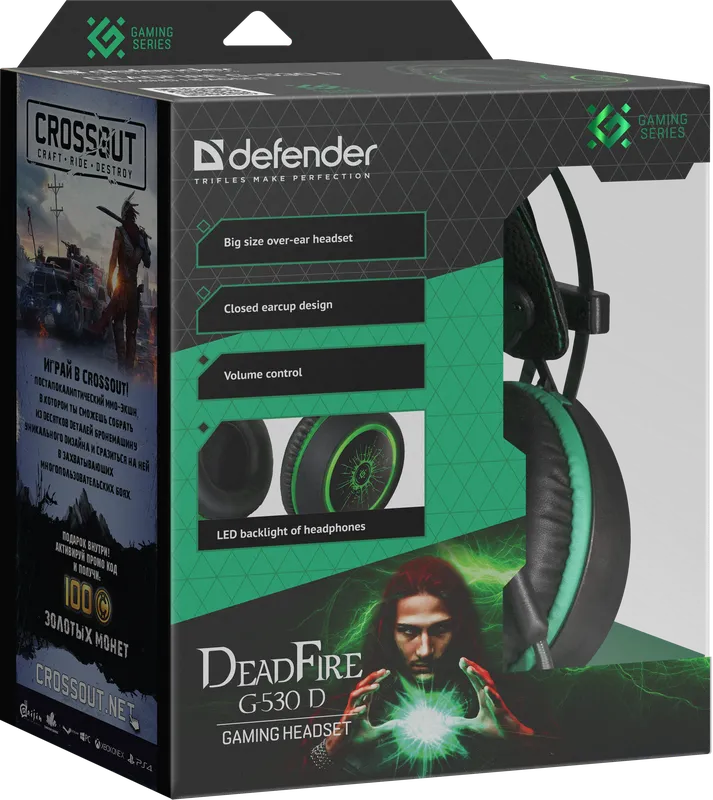Defender - Zestaw słuchawkowy do gier DeadFire G-530D