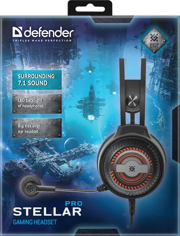 Defender - Zestaw słuchawkowy do gier Stellar Pro