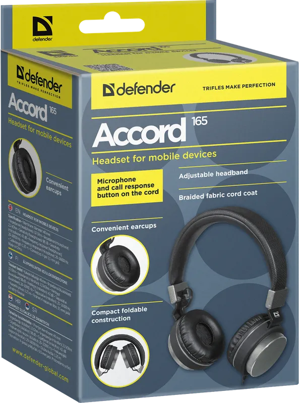 Defender - Zestaw słuchawkowy do urządzeń mobilnych Accord 165