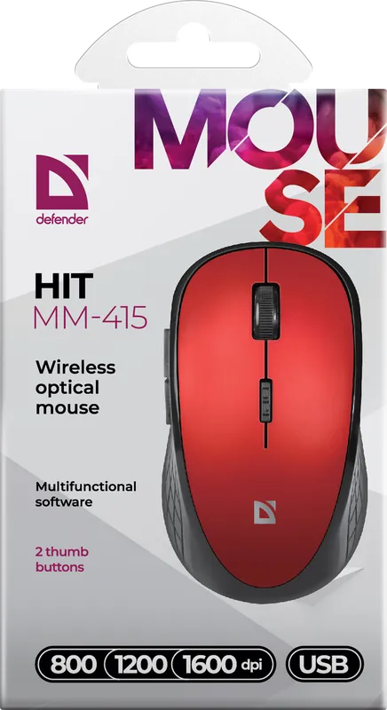 Defender - Bezprzewodowa mysz optyczna Hit MM-415