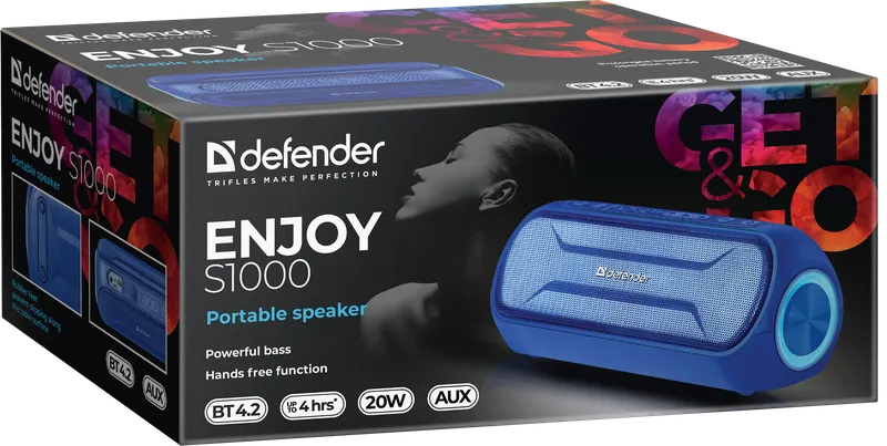 Defender - Przenośny głośnik Enjoy S1000