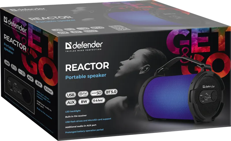 Defender - Przenośny głośnik Reactor