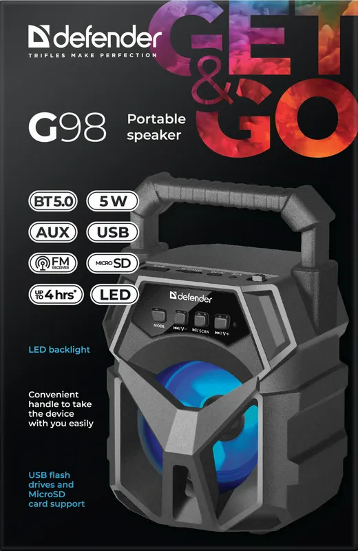 Defender - Przenośny głośnik G98