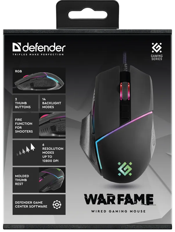 Defender - Przewodowa mysz do gier Warfame GM-880L