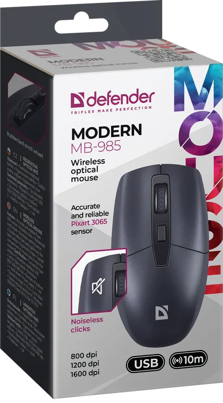 Defender - Bezprzewodowa mysz optyczna Modern MB-985