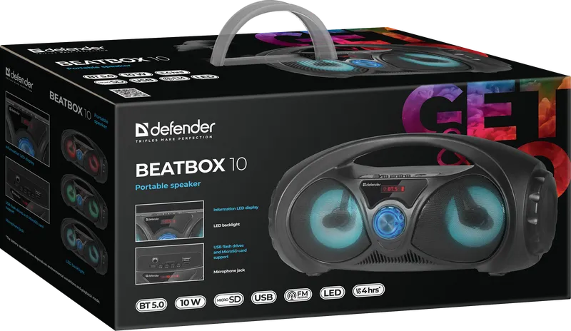 Defender - Przenośny głośnik Beatbox 10