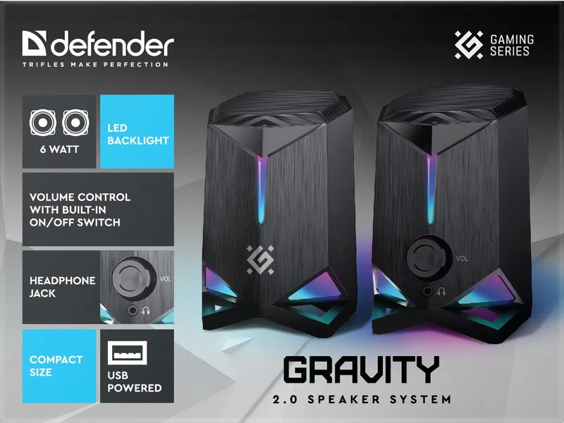 Defender - System głośników 2.0 Gravity