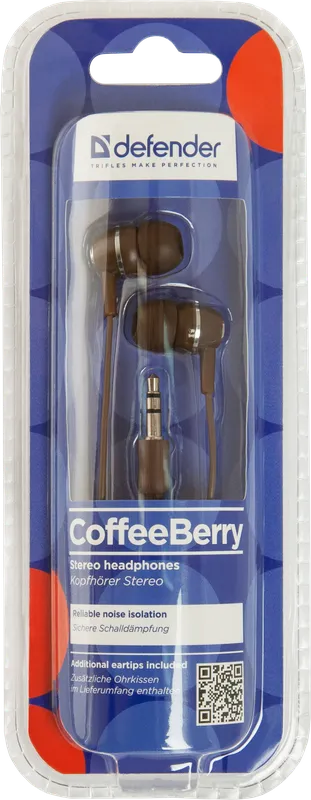Defender - Słuchawki douszne Coffee Berry