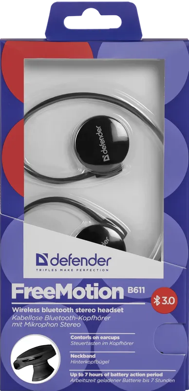 Defender - Bezprzewodowy zestaw słuchawkowy stereo FreeMotion B611