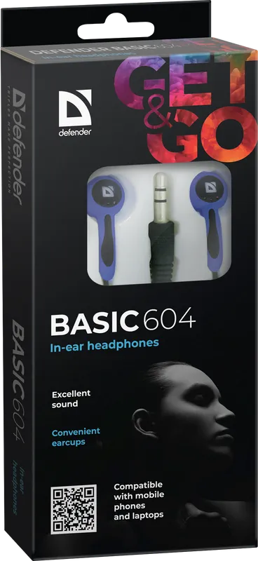 Defender - Słuchawki douszne Basic 604