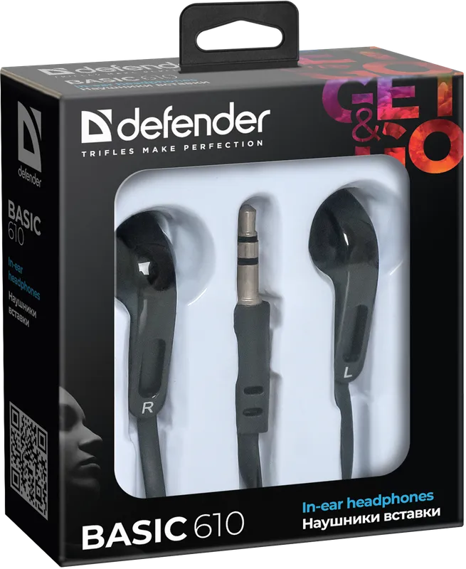 Defender - Słuchawki douszne Basic 610