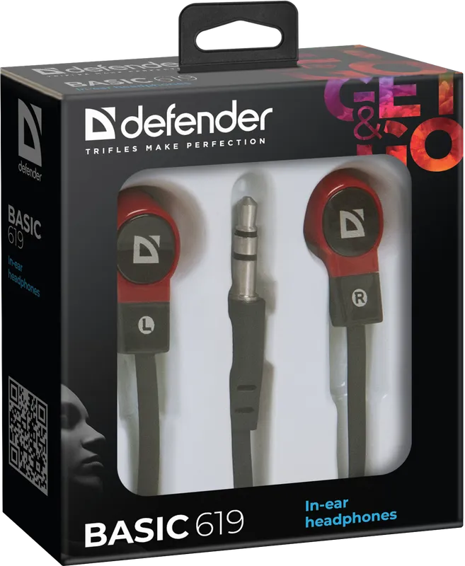 Defender - Słuchawki douszne Basic 619