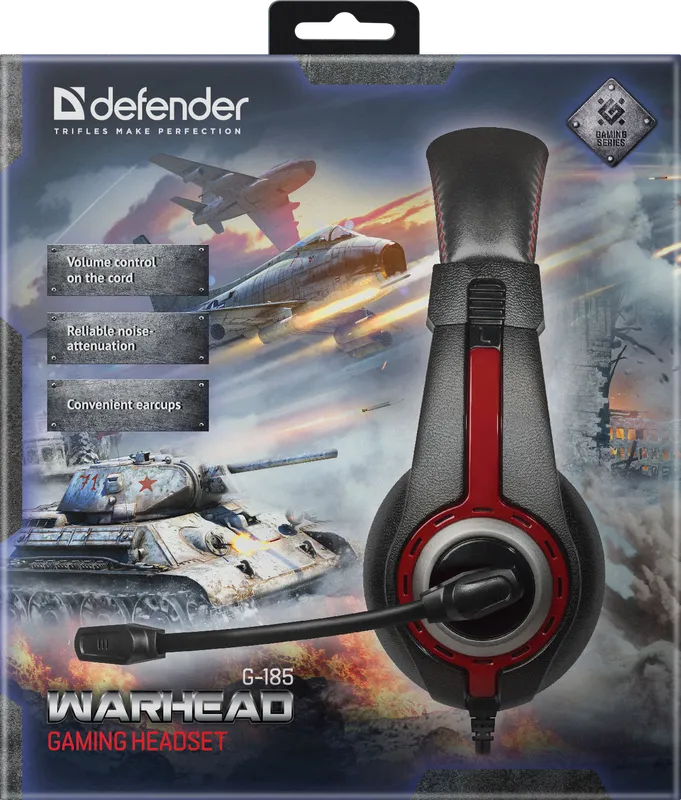 Defender - Zestaw słuchawkowy do gier Warhead G-185