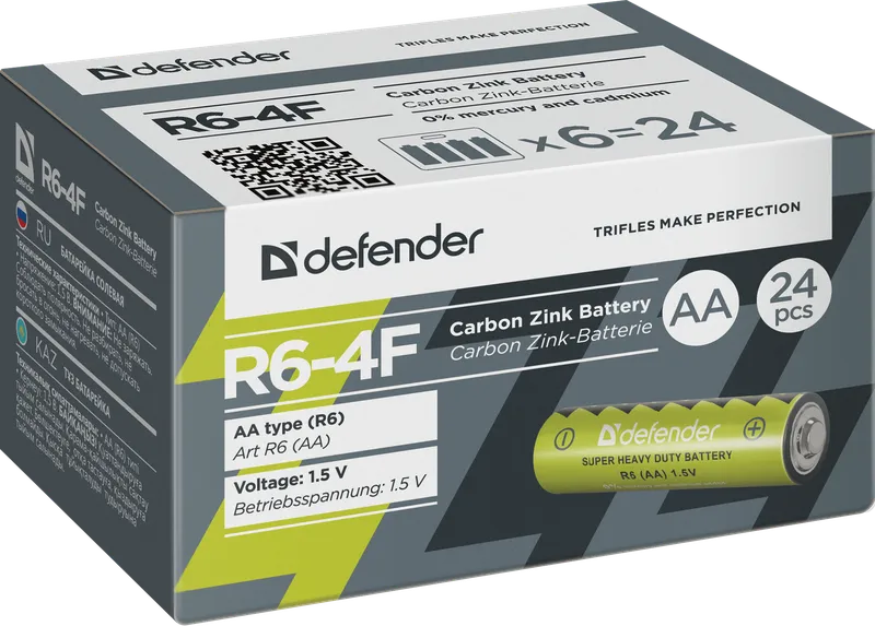 Defender - Bateria cynkowo-węglowa R6-4F