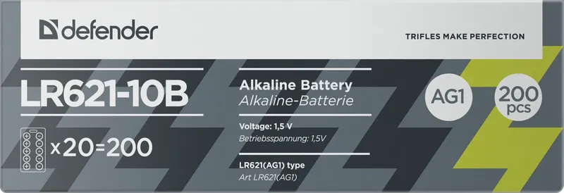 Defender - Bateria alkaliczna LR621-10B