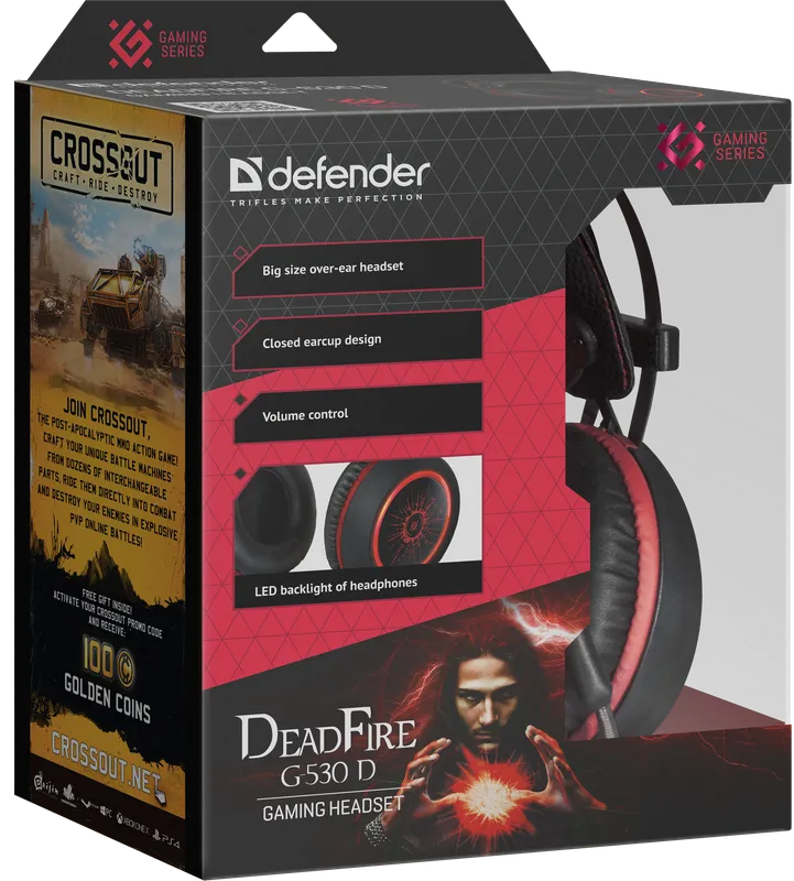 Defender - Zestaw słuchawkowy do gier DeadFire G-530D