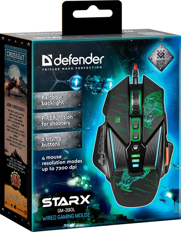 Defender - Przewodowa mysz do gier sTarx GM-390L