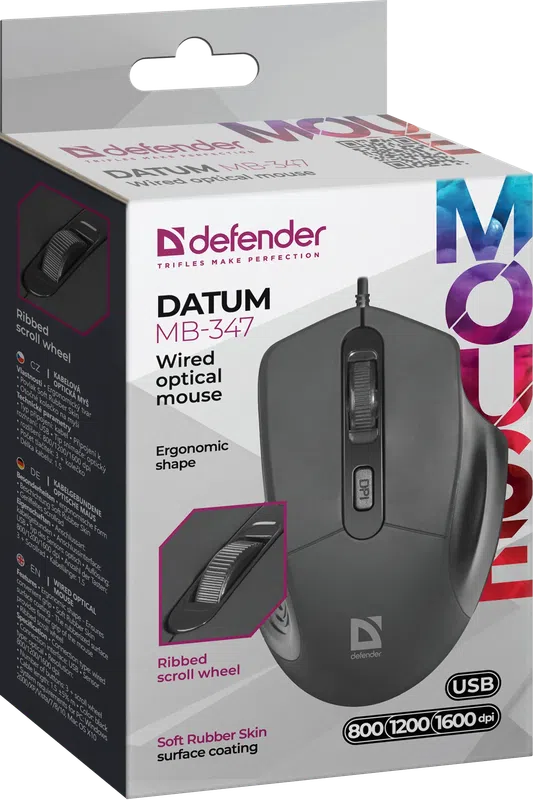 Defender - Przewodowa mysz optyczna Datum MB-347