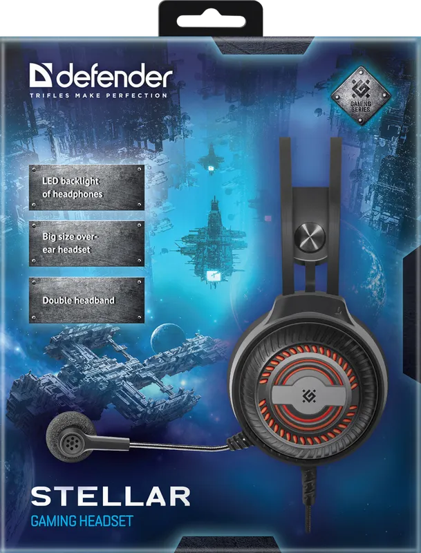 Defender - Zestaw słuchawkowy do gier Stellar
