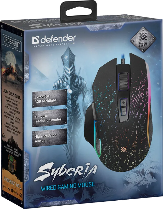 Defender - Przewodowa mysz do gier Syberia GM-680L