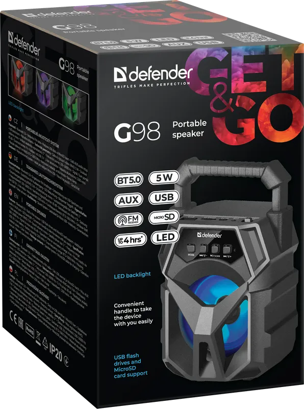 Defender - Przenośny głośnik G98