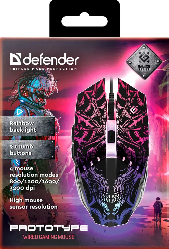 Defender - Przewodowa mysz do gier Prototype GM-670L