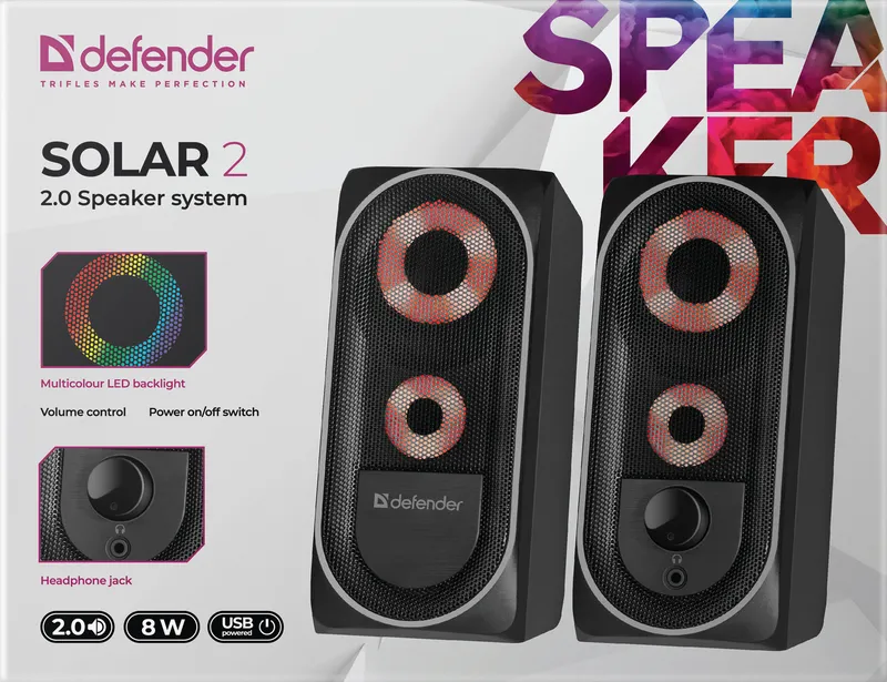 Defender - System głośników 2.0 Solar 2