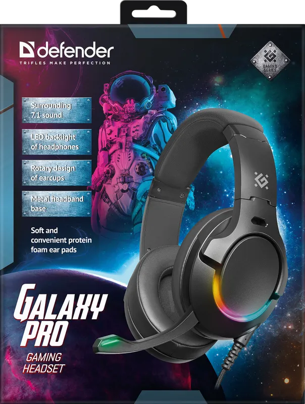 Defender - Zestaw słuchawkowy do gier Galaxy Pro
