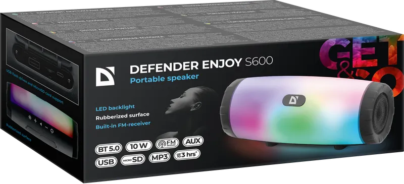 Defender - Przenośny głośnik Enjoy S600