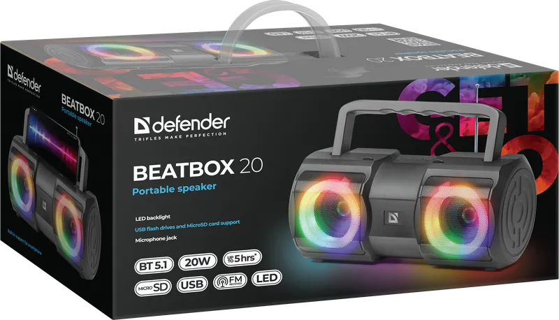 Defender - Przenośny głośnik Beatbox 20
