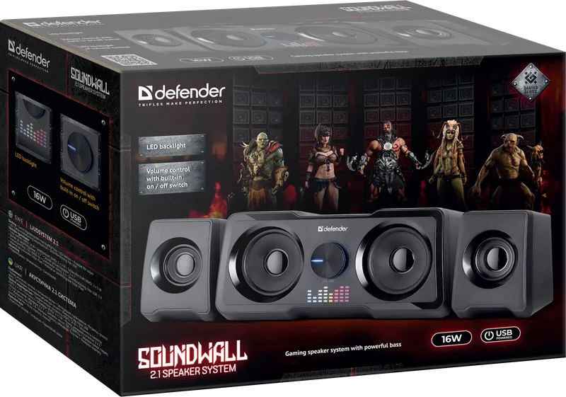Defender - System głośników 2.1 Soundwall
