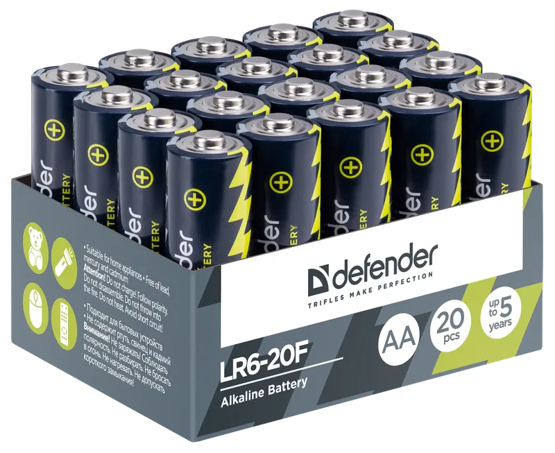Defender - Bateria alkaliczna LR6-20F