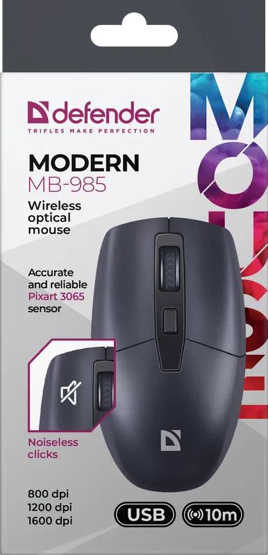 Defender - Bezprzewodowa mysz optyczna Modern MB-985