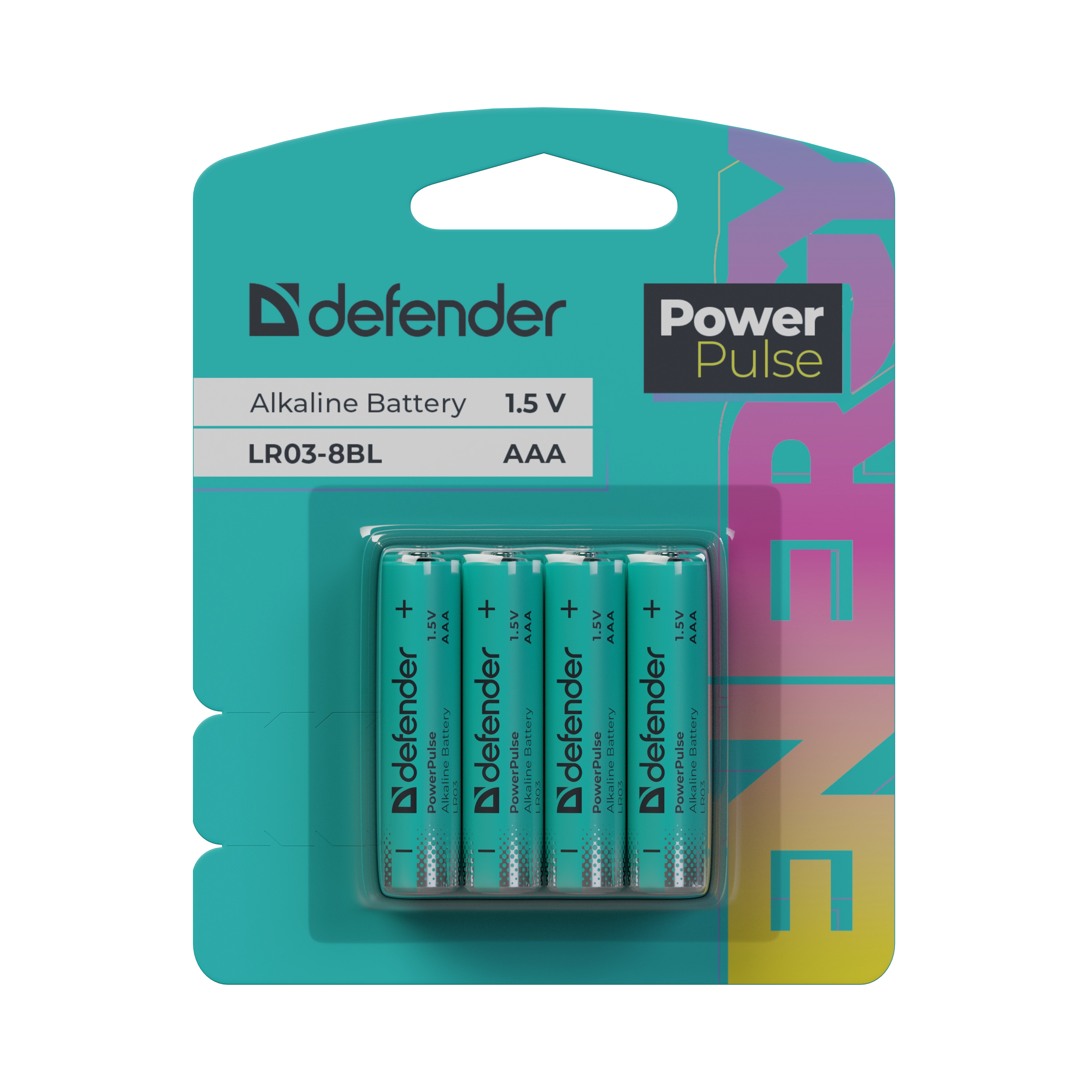 Defender - Bateria alkaliczna LR03-8BL