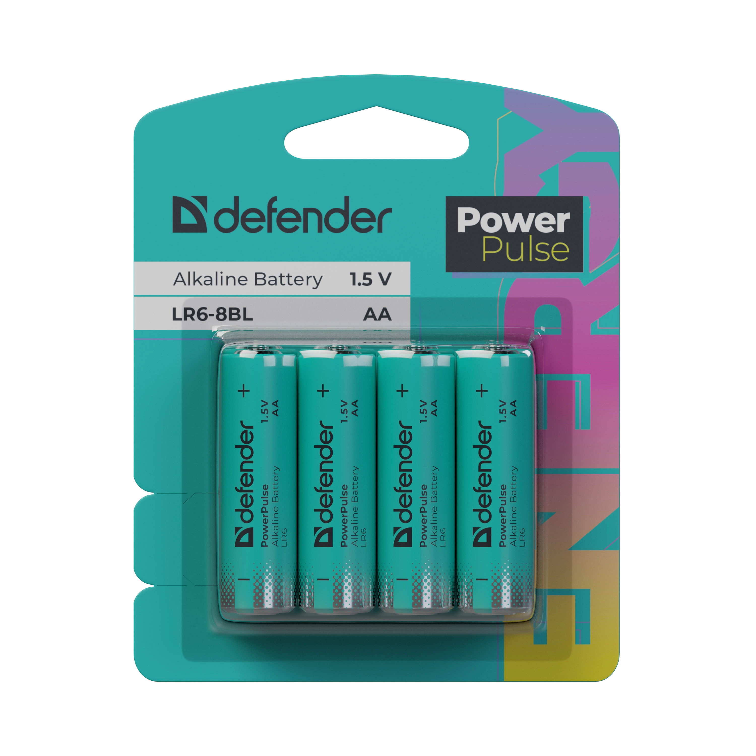 Defender - Bateria alkaliczna LR6-8BL