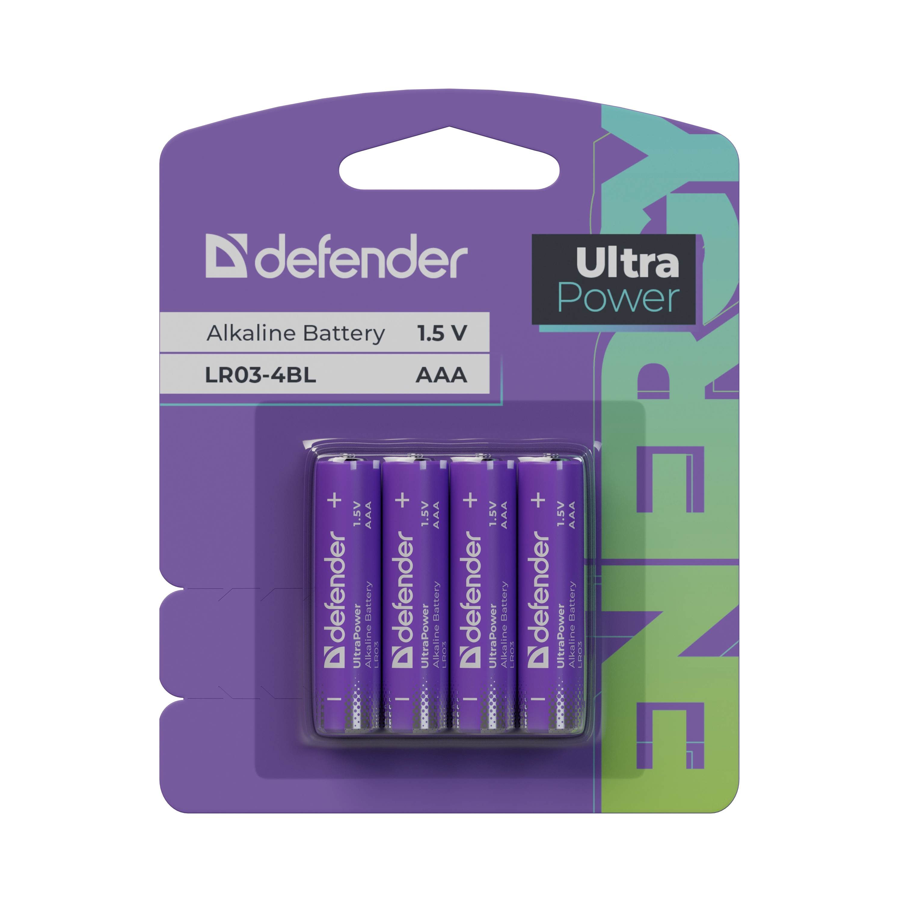 Defender - Bateria alkaliczna LR03-4BL