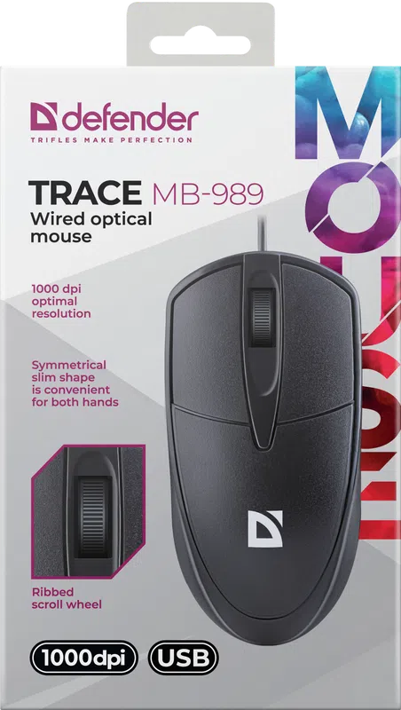 Defender - Przewodowa mysz optyczna Trace MB-989