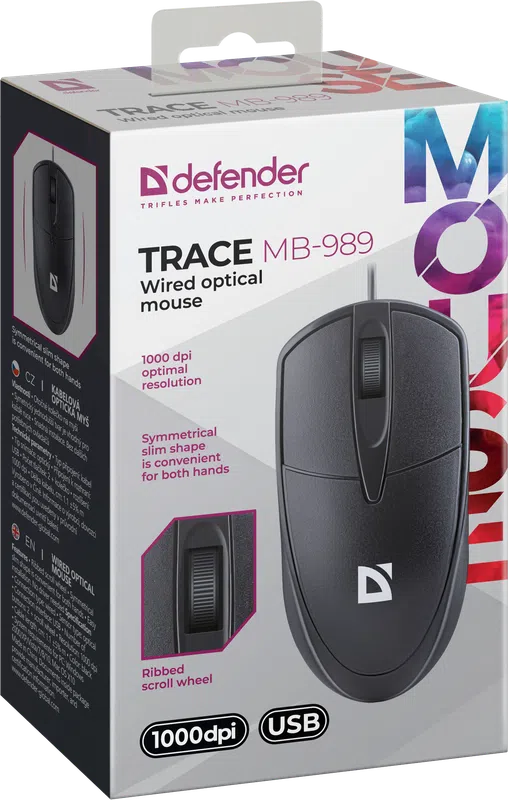 Defender - Przewodowa mysz optyczna Trace MB-989