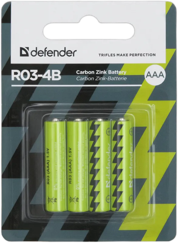 Defender - Bateria cynkowo-węglowa R03-4B