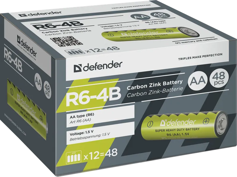 Defender - Bateria cynkowo-węglowa R6-4B