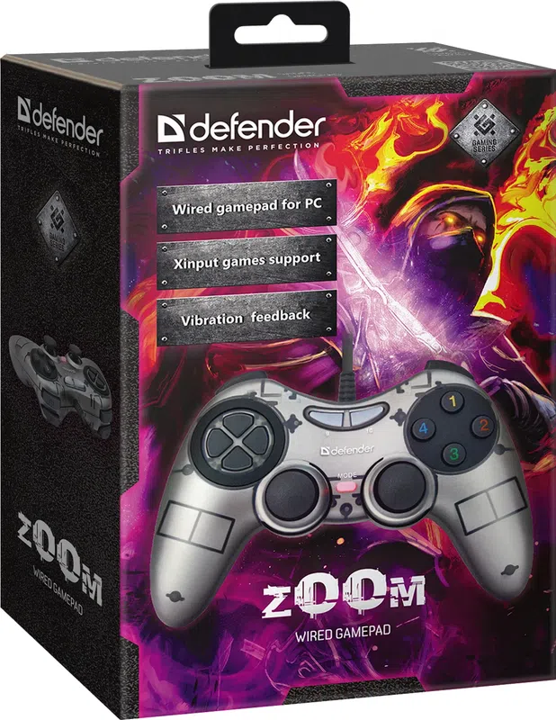 Defender - Przewodowy gamepad Zoom